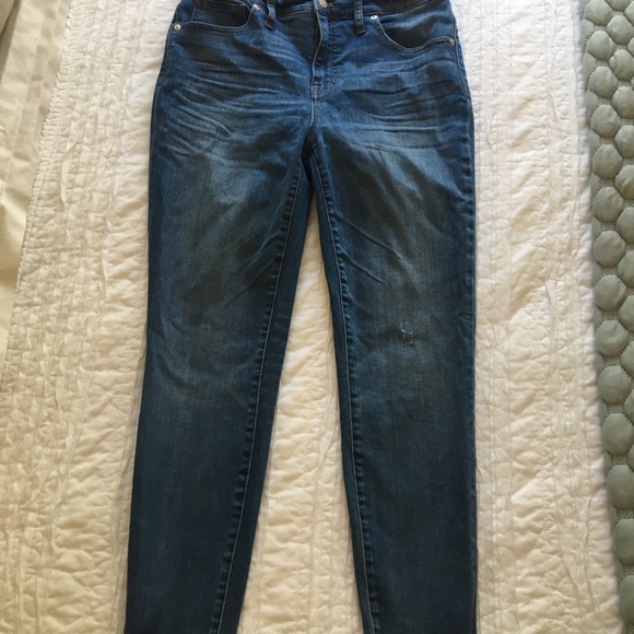 Madewell 10” High Rise Tulip Hem Skinny Jeans - Picture 2 of 4